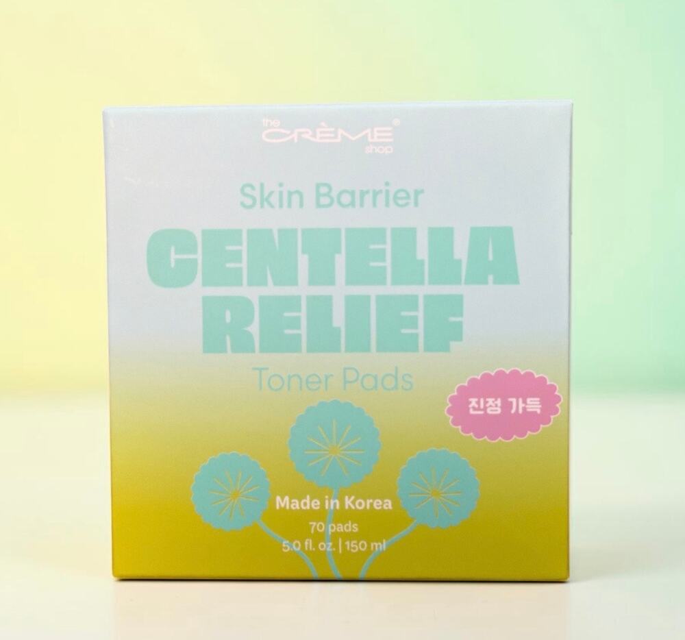 The Crème Shop Skincare Skin Barrier Centella Relief Toner Pads 70 ct. 5 fl oz